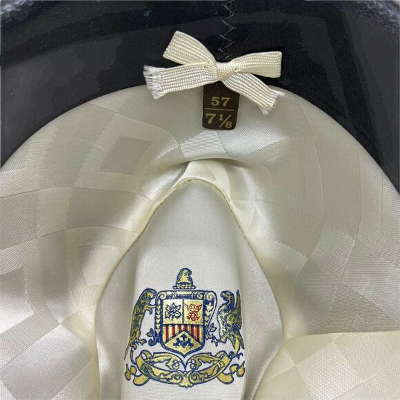 Stetson Fedora Hat Men's Black Fitted Comfort Classic  Size 7-1/8 Vintage Dapper - Picture 10 of 16